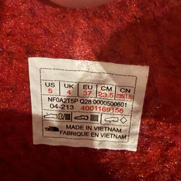 New The North Face Alpenglow IV Kids US 5 EU37 Waterproof Snow Boots Winter Pink - Picture 9 of 10